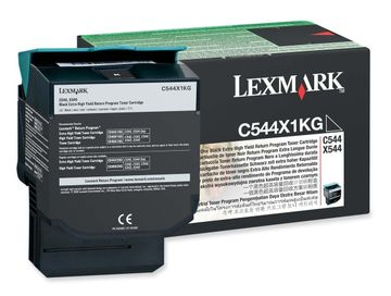 Lexmark C544X1KG Extra High Capacity Black Return Program Toner Cartridge