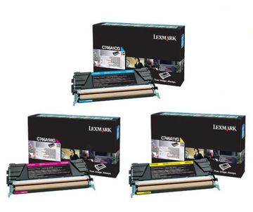 Lexmark C746 3 Colour Return Program Toner Cartridge Multipack