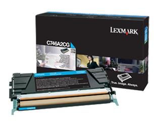 Lexmark C746A2CG Cyan Toner Cartridge