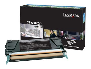 Lexmark C746H1KG High Capacity Black Return Program Toner Cartridge - (0C746H1KG)