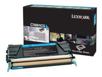 Lexmark C748H1CG High Capacity Cyan Return Program Toner Cartridge - (0C748H1CG)