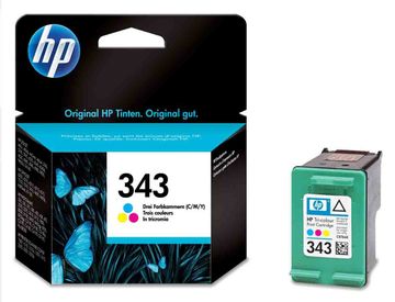 HP 343 Tri-Colour Ink Cartridge - (C8766EE)