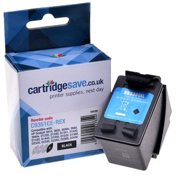 Compatible HP 21XL High Capacity Black Ink Cartridge - (C9351CE)