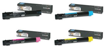 Lexmark C950X2 Extra High Capacity 4 Colour Toner Cartridge Multipack