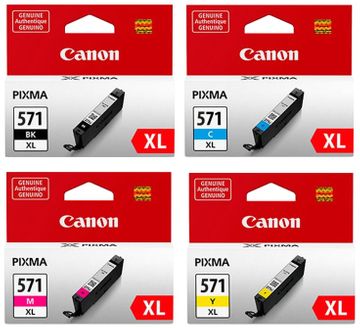 Canon CLI-571XL High Capacity 4 Colour Ink Cartridge Multipack