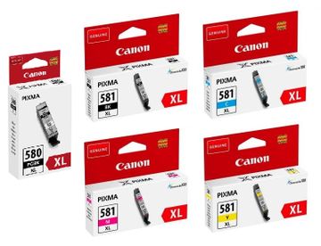 Canon CLI-581XL High Capacity 5 Colour Ink Cartridge Multipack