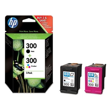HP 300 Black & Tri-Colour Ink Cartridge Multipack (CN637EE)