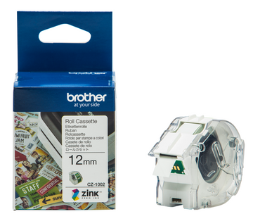 Brother CZ-1002 Full Colour 12mm x 5m Continuous Adhesive Label Tape (CZ1002 Label Roll)