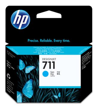HP 711 Cyan Ink Cartridge - (CZ130A)