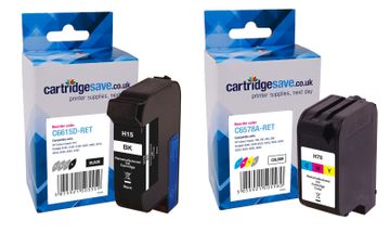 Compatible HP 15 / 78 High Capacity Black & Tri-Colour Ink Multipack