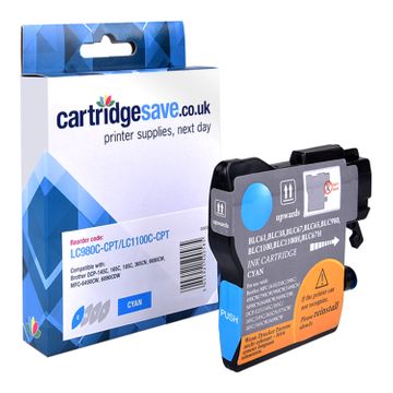 Compatible Brother LC1100C Cyan Ink Cartridge
