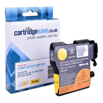Compatible Brother LC1100Y Yellow Ink Cartridge