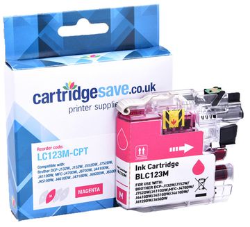 Compatible Brother LC123M Magenta Ink Cartridge