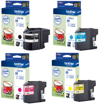 Brother LC22U 4 Colour Ink Cartridge Multipack