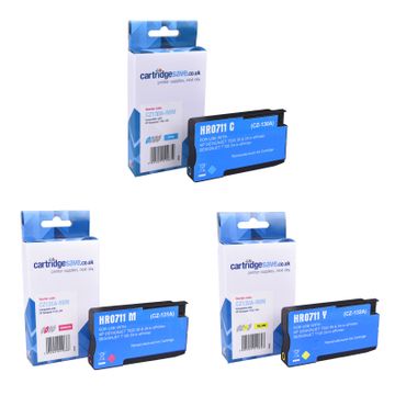 Compatible HP 711 3 Colour Ink Cartridge Multipack - (P2V32A)