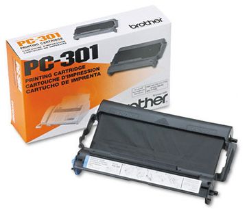 Brother PC-301 Black Fax Cartridge & Thermal Ribbon