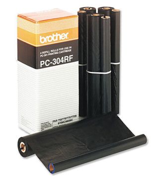 Brother PC-304RF 4 x Black Fax Thermal Ribbons Multipack