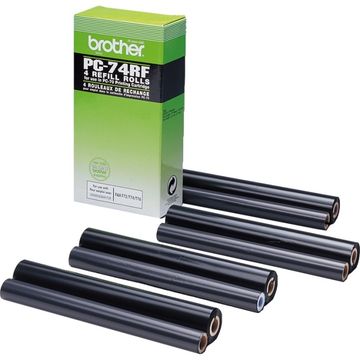 Brother PC-74RF 4 x Black Fax Thermal Ribbon Multipack