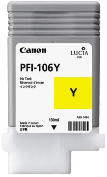 Canon PFI-106Y Yellow Ink Cartridge - (6624B001AA)