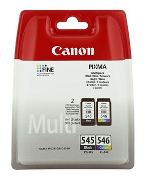 Canon PG-545 / CL-546 Black & Tri-Colour Ink Cartridge Multipack (8287B005)