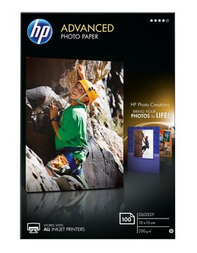 HP 250gsm Q8692A Advanced Glossy Photo Paper x 100 Sheets