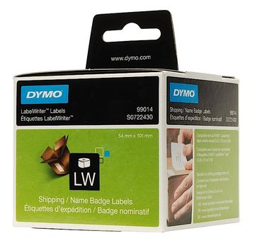 Dymo 99014 Shipping / Name Badge Labels 1 x 220 Adhesive Labels 101mm x 54mm (S0722430)