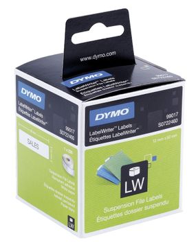 Dymo 99017 Suspension File Labels 1 x 220 Adhesive Labels 50mm x 12mm (S0722460)