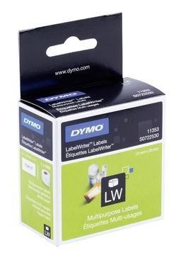 Dymo 11353 Multi Purpose Labels 1 x 1000 Adhesive Labels 25mm x 13mm (S0722530)