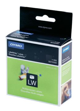 Dymo 11355 Multi Purpose Labels 1 x 500 Adhesive Labels 19mm x 51mm (S0722550)