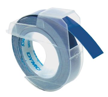 Dymo S0898140 White On Blue Embossing Adhesive Tape 9mm x 3m (S0898140)