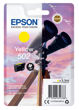 Epson 502 Yellow Ink Cartridge - (C13T02V44010 Binoculars)
