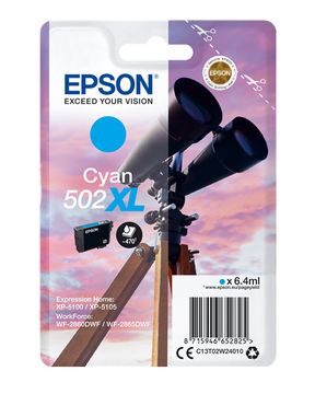 Epson 502XL High Capacity Cyan Ink Cartridge - (C13T02W24010 Binoculars)