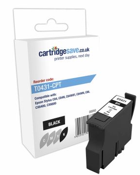 Compatible Epson T0431 High Capacity Black Printer Cartridge - (C13T043140 Sunglasses)