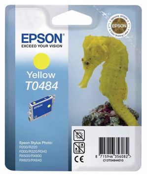 Epson T0484 Yellow Ink Cartridge - (C13T048440 Seahorse)