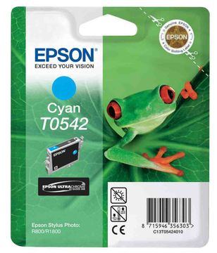 Epson T0542 Cyan Ink Cartridge - (C13T054240 Frog)