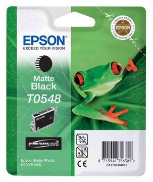 Epson T0548 Matte Black Ink Cartridge - (C13T054840 Frog)
