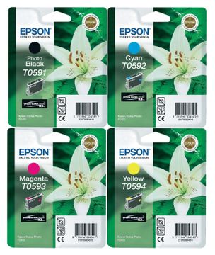 Epson T059 4 Colour Ink Cartridge Multipack - (Lily)