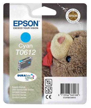 Epson T0612 Cyan Ink Cartridge - (T061240 Teddybear)