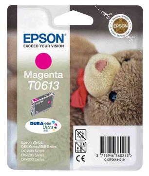 Epson T0613 Magenta Ink Cartridge - (T061340 Teddybear)