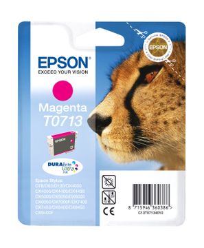Epson T0713 Magenta Ink Cartridge - (Cheetah)