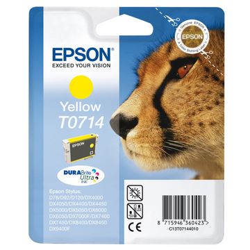 Epson T0714 Yellow Ink Cartridge - (T0714 Cheetah)