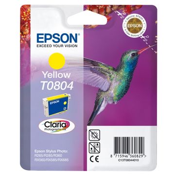 Epson T0804 Yellow Ink Cartridge - (C13T080440 Hummingbird)