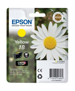Epson 18 Yellow Ink Cartridge - (T1804 Daisy)