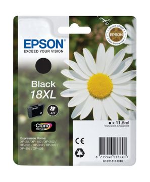 Epson 18XL Black High Capacity Ink Cartridge - (T1811 Daisy)