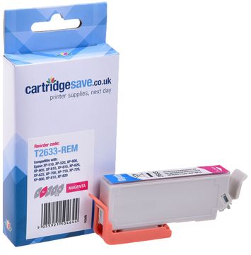 Compatible Epson 26XL Magenta High Capacity Ink Cartridge - (T2633 Polar Bear)