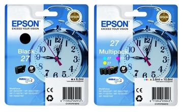 Epson 27 Black & 3 Colour Ink Cartridge Multipack (T2701 & T2705 Alarm Clock)