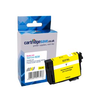 Compatible Epson 27XL High Capacity Yellow Ink Cartridge - (T2714 Alarm Clock)
