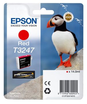 Epson T3247 Red Ink Cartridge - (C13T324740 Puffin)