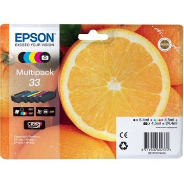 Epson 33 5 Colour Ink Cartridge Multipack - (T3337 Oranges)