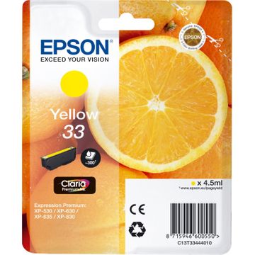 Epson 33 Yellow Ink Cartridge - (T3344 Oranges)